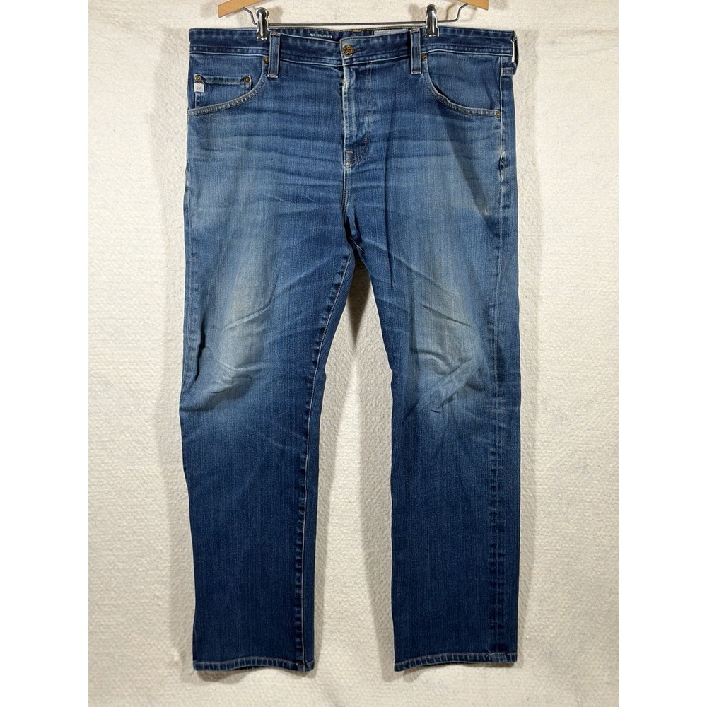 AG Adriano Goldschmied Graduate Jeans Mens 38x30 Blue Straight Y2K Casual Denim